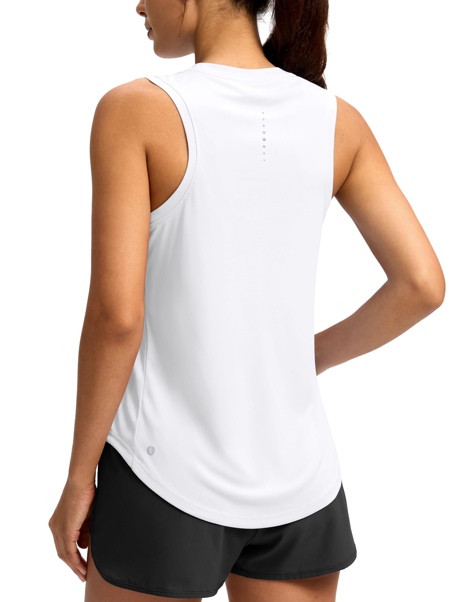 SANTINY Women's Racerback Athletic Shirt Training Tank Top