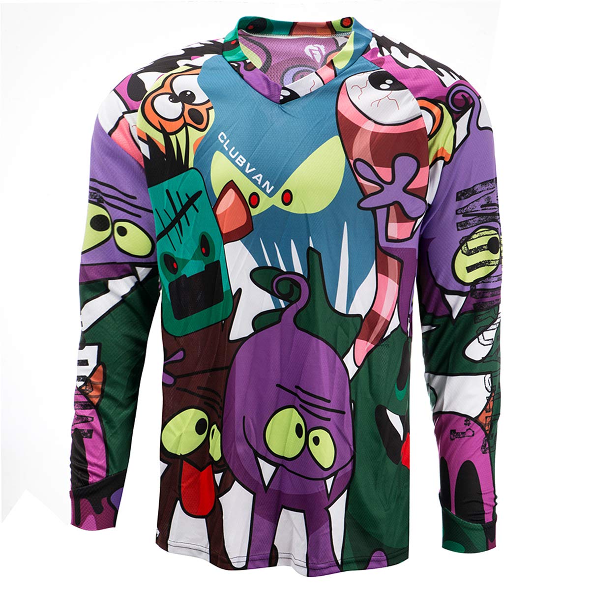 Men's Summer Racing Jerseys Motocross Sportswear MTB Long Sleeve Mountain Bike C