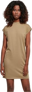 Urban Classics Ladies Turtle Extended Shoulder Dress Women's Mini Dress Black
