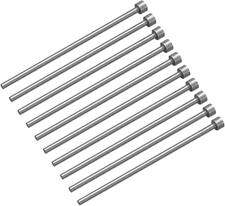10 x Straight Ejector Pins 3mm Diameter SKD61 100mm Long Round Nose Punch for Mechanical Maintenance