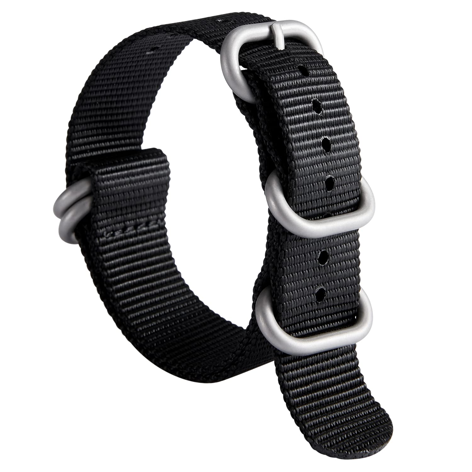 BINLUN Nylon Watch Strap 18/19/20/21/22/23/24mm Premium Ballistic Multicolor Wat
