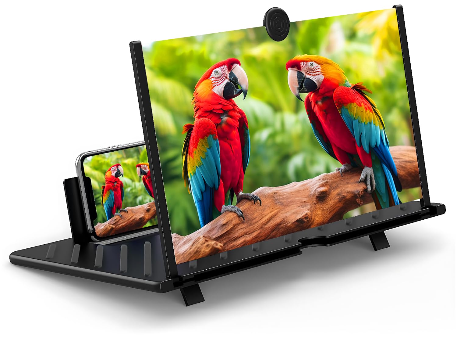 20" Screen Magnifier – 3D HD Cell Phone Magnifing Screen Enlarger Projector for 
