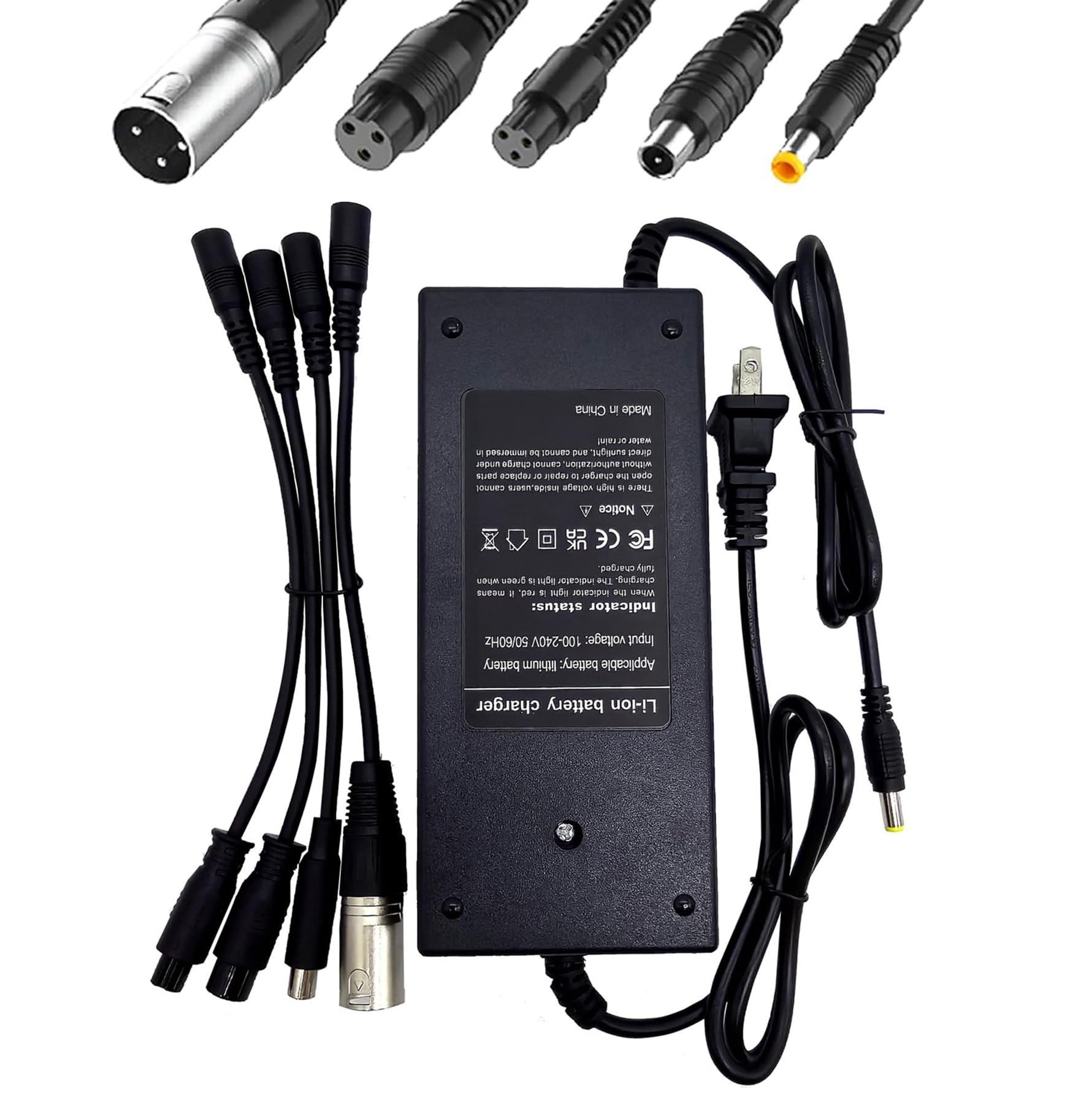 42V 2A (5 Plugs) Universal Charger for Jetson,Gotrax,Razor,Brid,Segway, Sisigad,