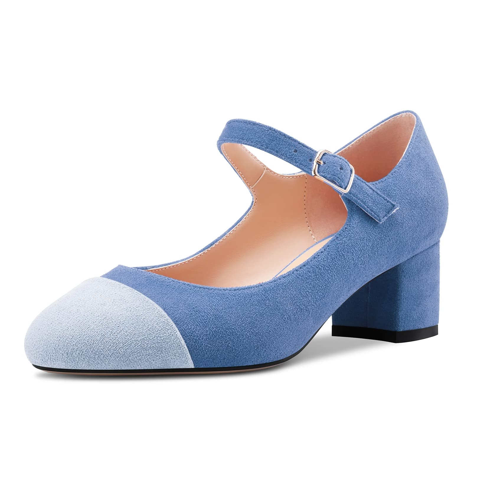 Castamere Women's Chunky Mid Width Round Heel Pointed Mary Jane Pumps Wedding Of
