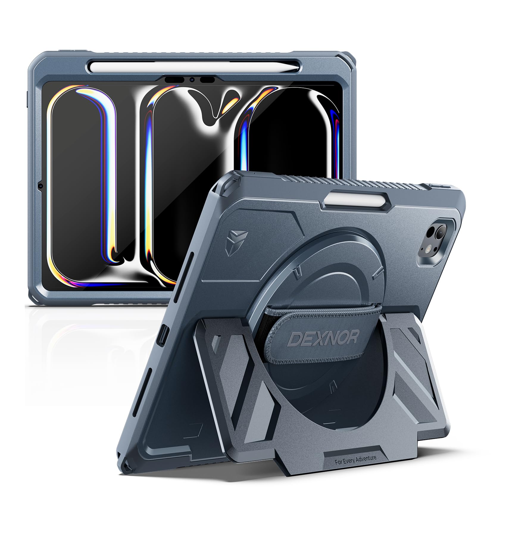 Dexnor Case for iPad Pro 11 Inch Case 2024 (M4) with Screen Protector and Pen Ho