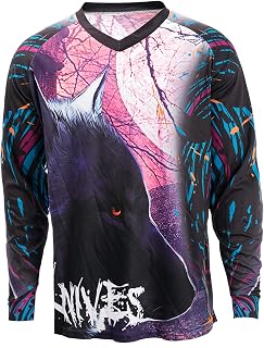 JPOJPO Men's Cycling Jersey MTB Downhill Shirt Long Sleeve Motorcycle Breathable S-4XL