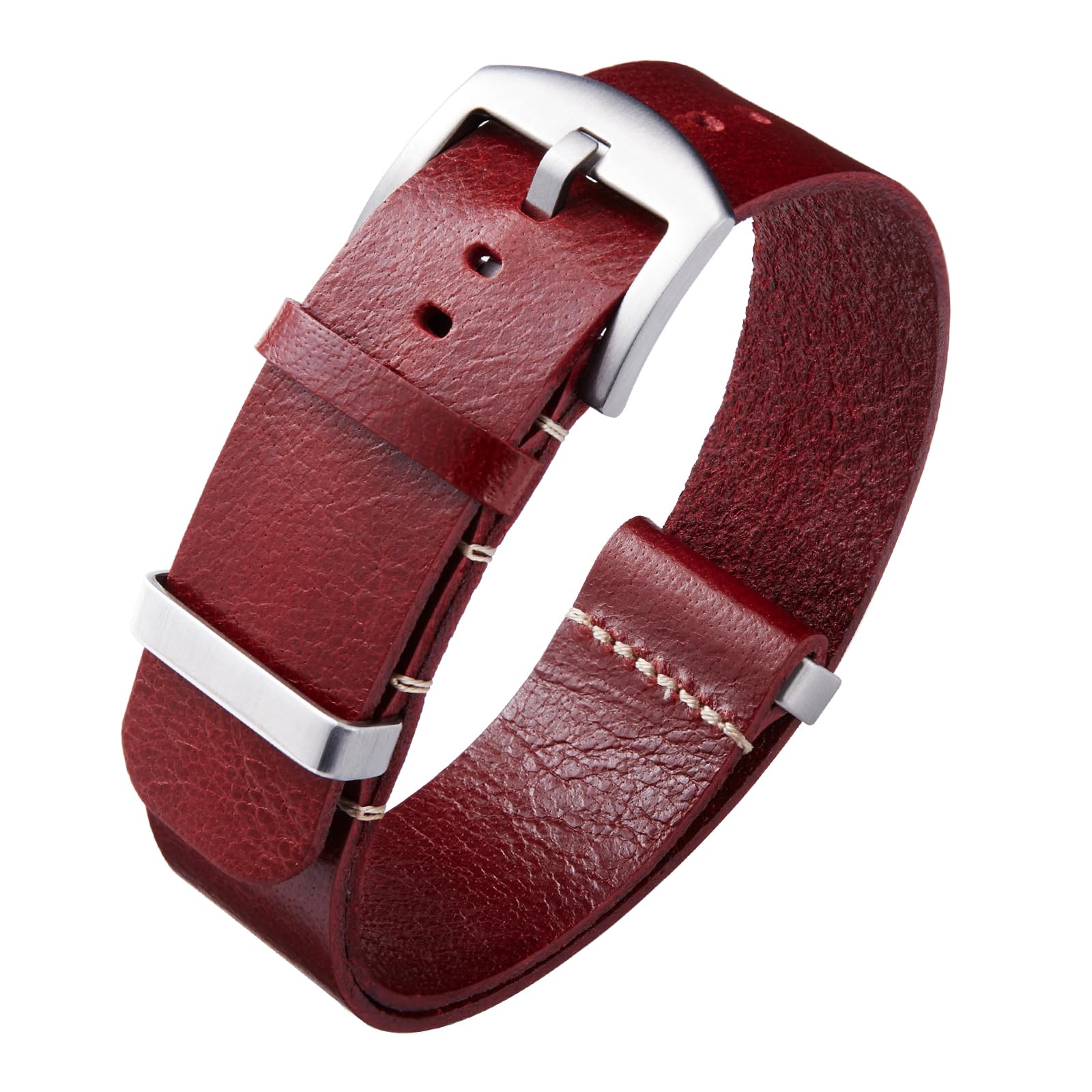 BINLUN Leather Watch Straps Straps for Watches Oiled Leather Crazy Horse 18mm 19