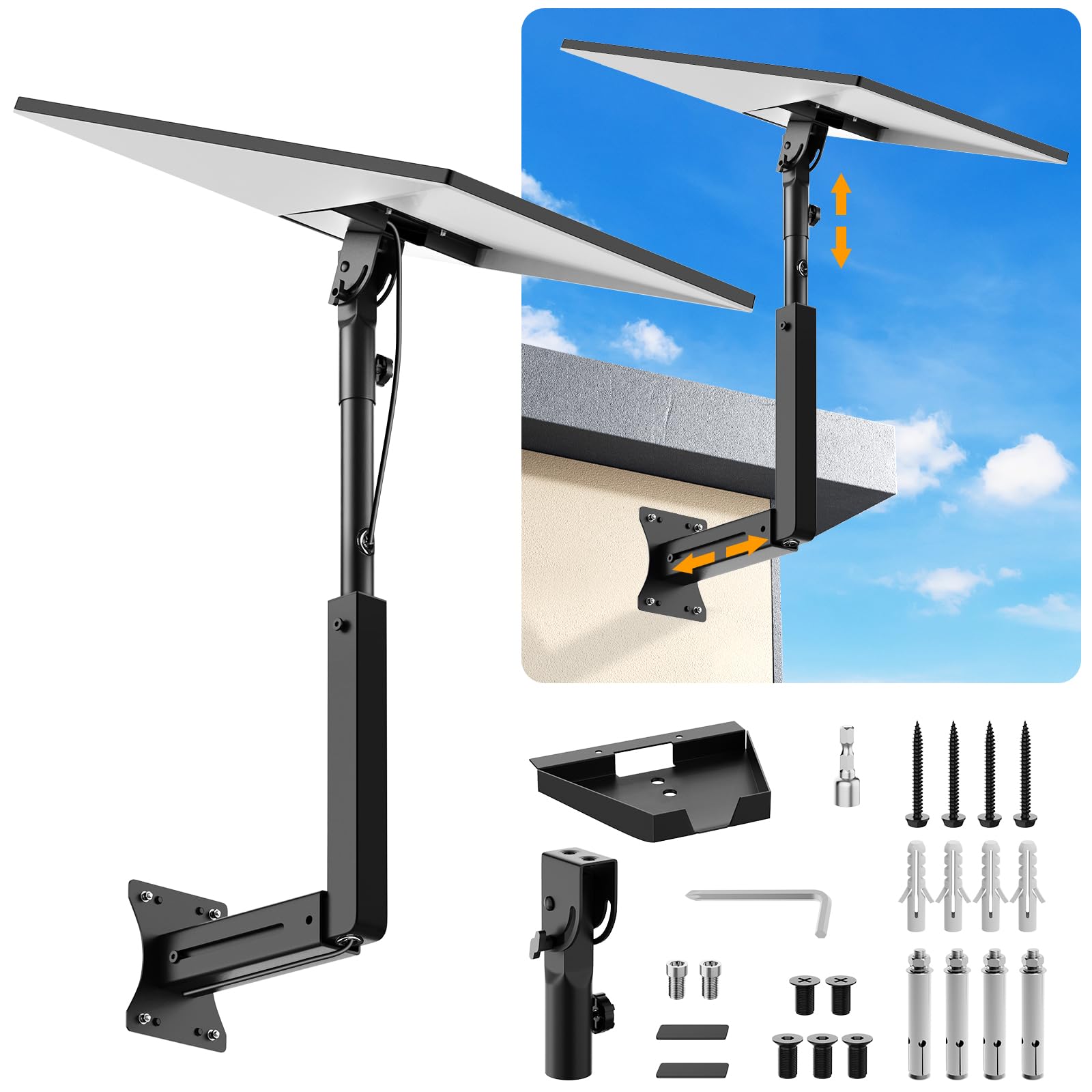 Bloazzup Starlink Mount for Standard 4/4X/Gen 3, Adjustable Starlink Wall Mount 