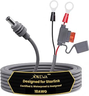 Starlink Mini O Ring Power Cable, starlink 12v adapter, 10FT/3M | Waterproof, DIY Battery Kit with ATC/ATO Fuse Holder, Secure Blade Fuse Protection