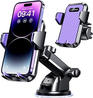 VANMASS Top Car Phone Holder 2026 [85+ lbs Strongest Suction & True Military-Grade] Rotatable Mobile Phone Mount Universal Dashboard Windscreen Vent Desk Automobile for iPhone 18-Pro Max 17 16 Samsung