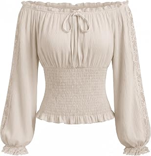 SCARLET DARKNESS Women's Long Sleeve Renaissance Blouse