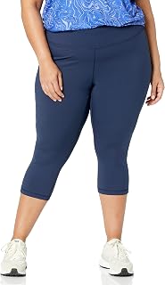 Amazon Essentials Women's High Waisted Sports Capri 3/4 Leggings, (Available in Plus Sizes)