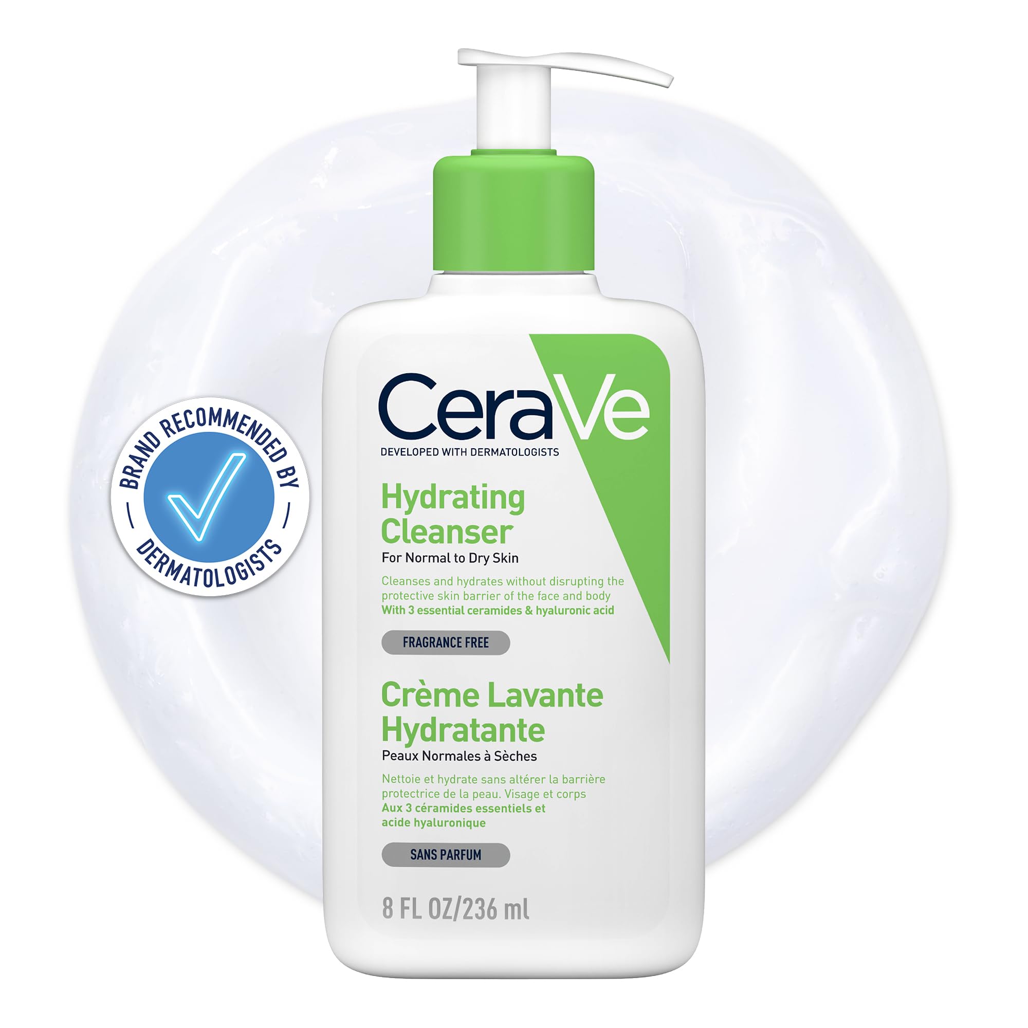 CeraVe Hydrating Cleanser for Normal to Dry Skin with Hyaluronic Acid 236ml | Ge