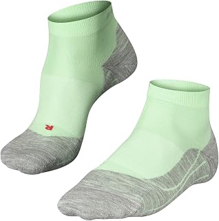 FALKE RU4 Women's Short Running Socks, Cotton Blend, Pack of 1 Colours, US Sizes 2 - 8 With Medium Padding, Moisture-Regulating, Quick-Drying, Cushioning Effect, green, 37-38