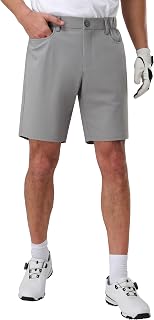 Pioneer Camp Men's Golf Shorts Stretch Golf Half Pants Shorts with 3 Pockets