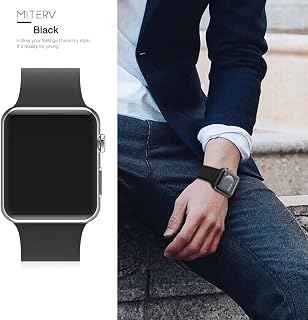 Compatibile con Apple Watch Band 42mm 44mm 45mm morbido silicone di ricambio per iWatch serie SE 7,6,5,4,3,2,1 per Apple Watch 45mm 42mm 44mm