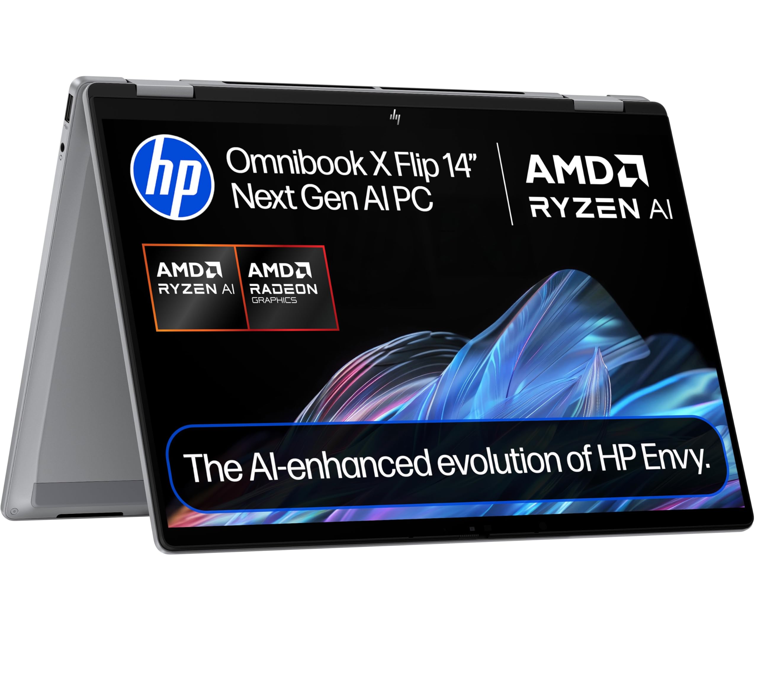 HP OmniBook X Flip Next Gen AI Laptop | Ryzen AI 7 | 24GB RAM | 1TB SSD | 14” 3K