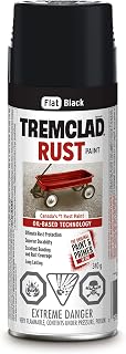 Tremclad - Oil Based Rust paint in Flat black 340g