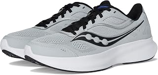 Saucony Men's Cohesion 18 Running Shoe, Cloud/Black, 9 Wide