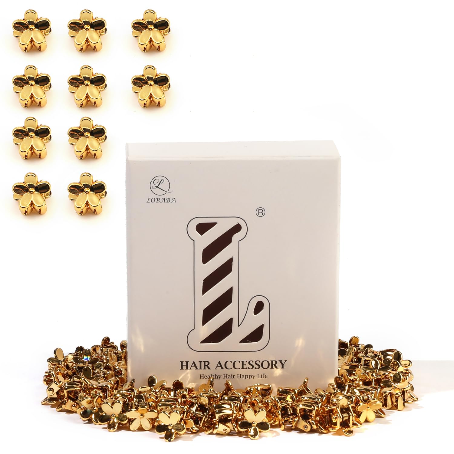 Hair Clips for Women - 50 Pieces Small Square Hair Clips for Thick Thin Medium T