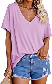 Tankaneo Women's Oversized Short Sleeve Loose Fit T-Shirt