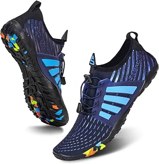 WateLves Unisex Barefoot Shoes Women Men Water Shoes Bathing Shoes Quick Drying Soft Trail Running Shoes Fitness Shoes with Non-Slip Sole & Wide Toe Box