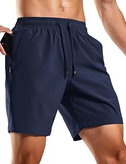 MIER Men's Athletic Workout Shorts 7 Inch Quick-Dry Running Gym Shorts