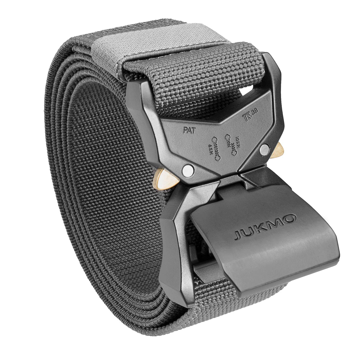 JUKMO Rigger 1.5" Military Tactical Hiking Belt Nylon with Quick Release Buckle 