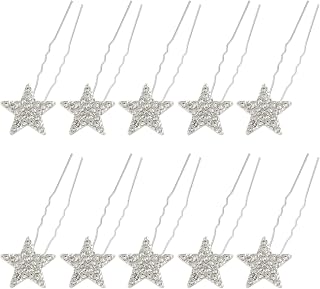 10 Pieces Rhinestone Hair Pins for Wedding Bridal Hair Accessories for Women