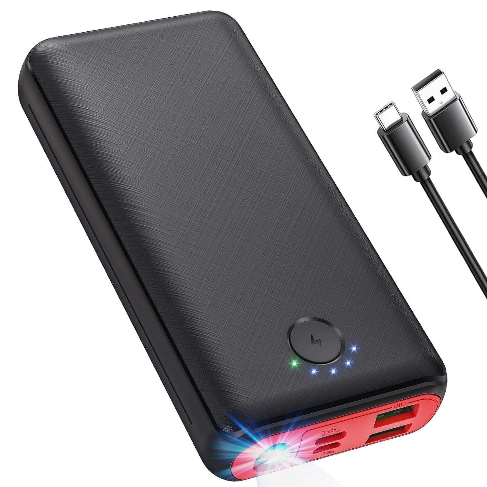 Power Bank 27000mAh 22.5W Fast Charging USB C Portable Charger | Built-in Flashl