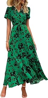 PRETTYGARDEN Women's Boho Floral Summer Maxi Dresses