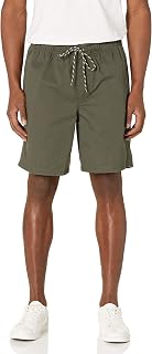 Amazon Essentials Men's Relaxed Fit 8" (20cm) Cotton Shorts with Elastic Waist and Drawstrings