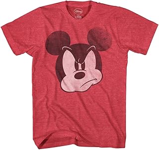 Mad Mickey Mouse Distressed Design T-Shirt for Adults