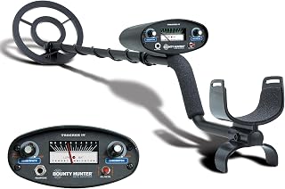 Bounty Hunter TK4 Tracker IV Metal Detector – All-Terrain Gold, Silver, Coin & Relic Finder with 8" Waterproof Coil, 3 Detection Modes – for Adults & Kids – Made in USA