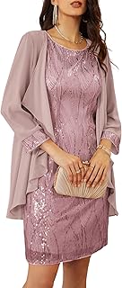 GRACE KARIN Women Wedding Guest Dresses Sequin Mother of the Bride Dresses