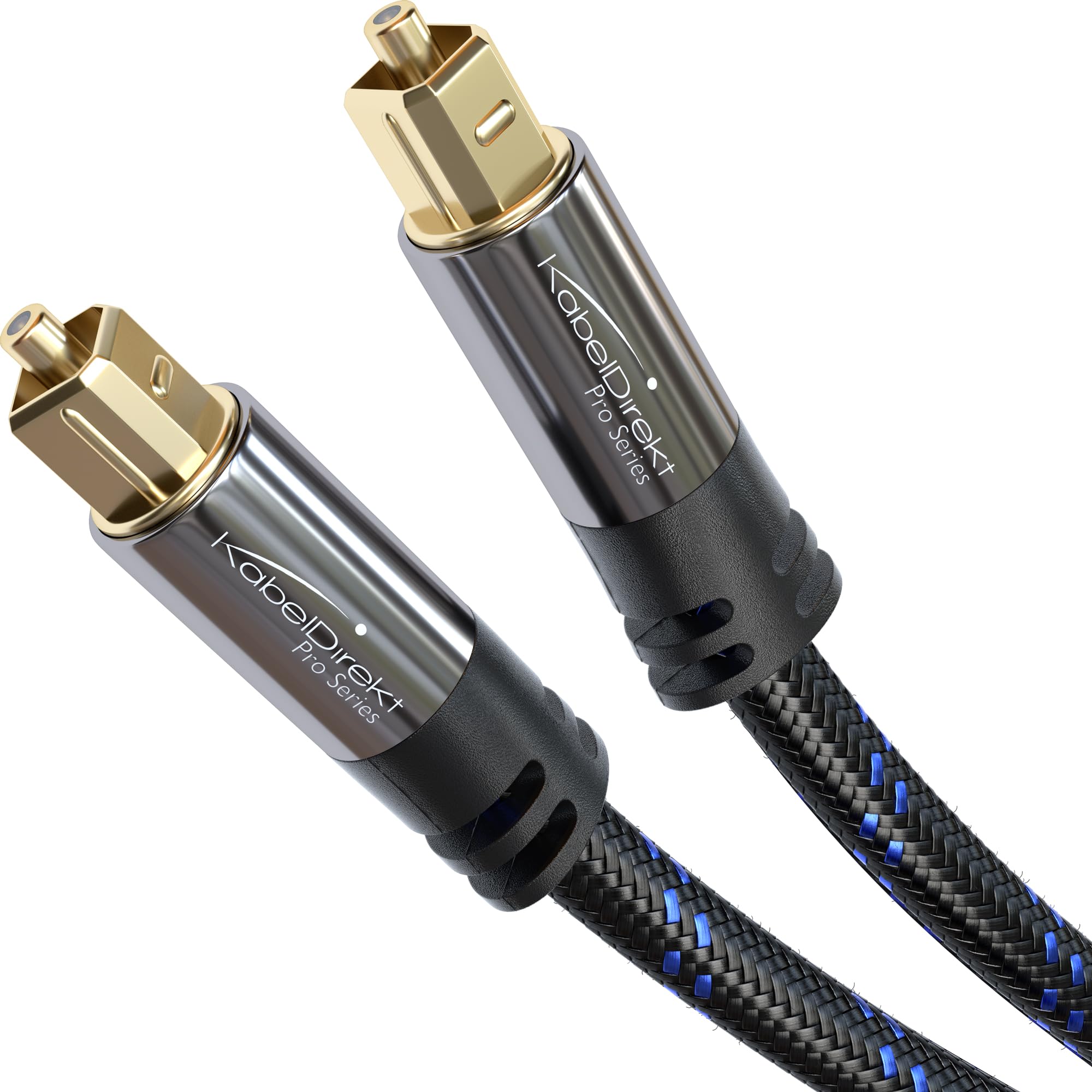 KabelDirekt - TOSLINK Cable - 10m Braided - Soundbar