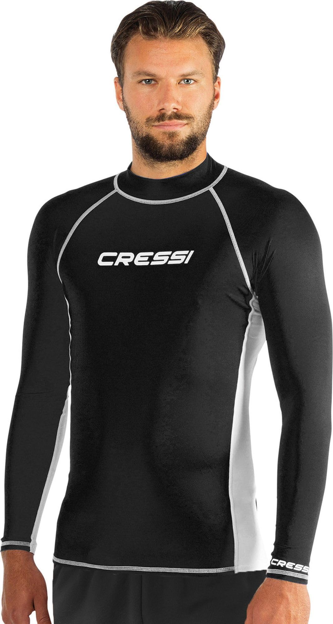 Cressi Rash Guard-Men's Long-Sleeved T-Shirt in Stretch Fabric Filter Protection