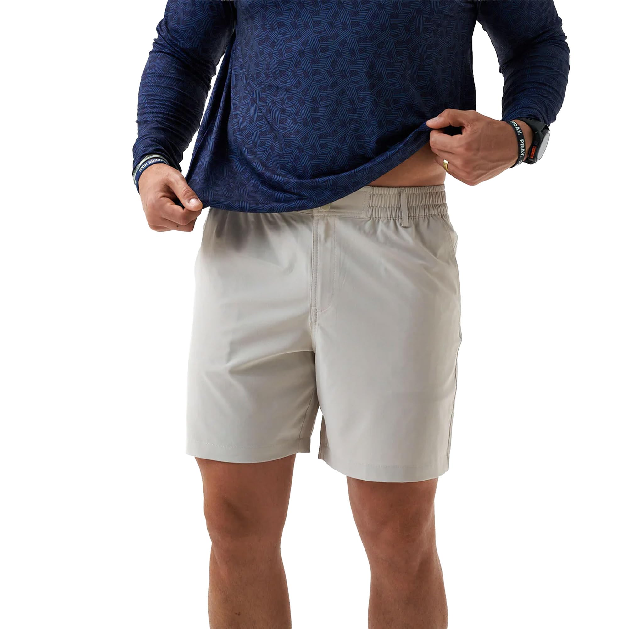 Burlebo Men’s Everyday Shorts – Lightweight Casual Shorts with Stretch Fabric an