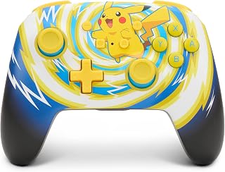 PowerA Enhanced Wireless Controller for Nintendo Switch - Pokémon: Pikachu Vortex, Gamepad, Game Controller, Bluetooth Controller, Rechargeable