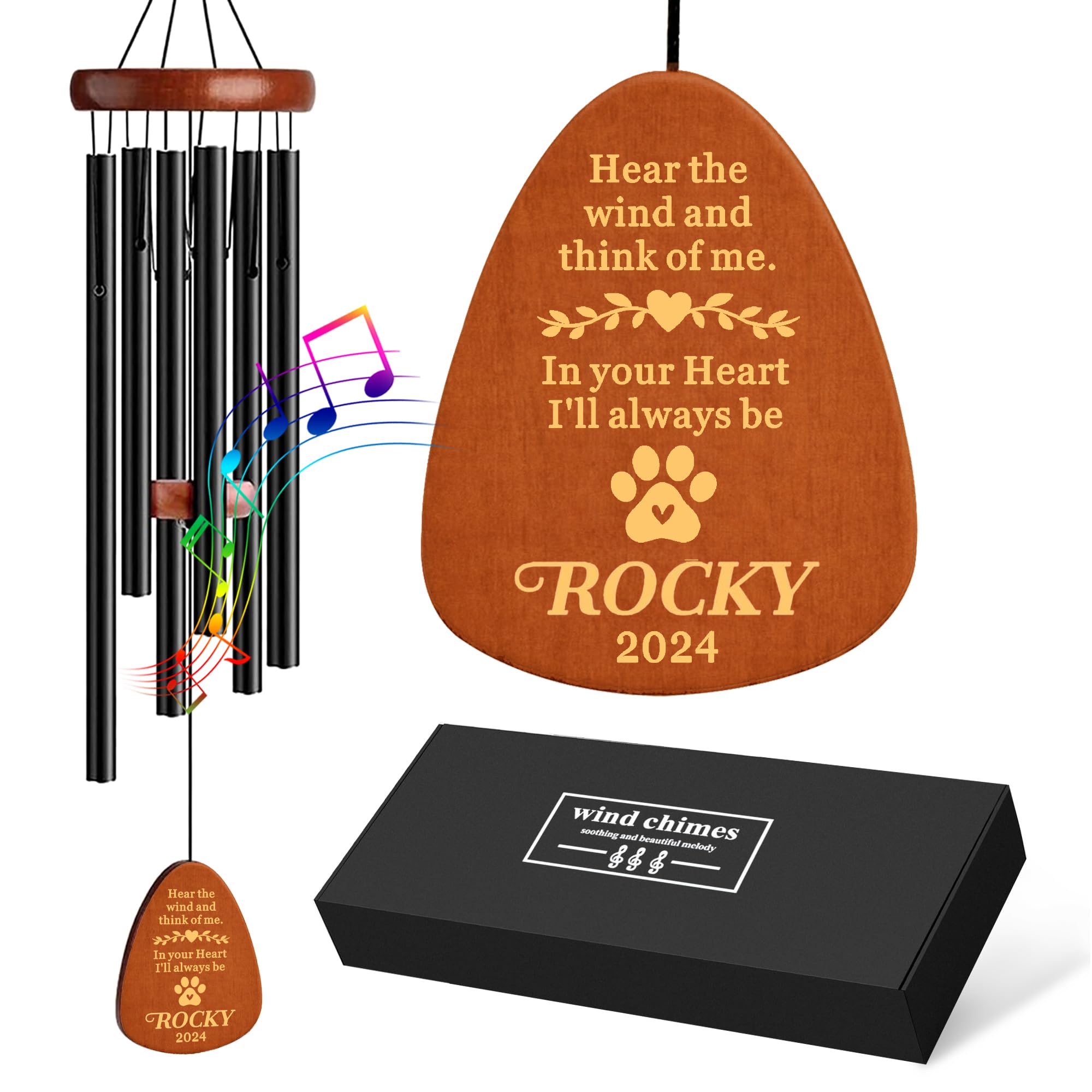 Personalized Dog Memorial Gifts for Loss of Dog, 25.5'' Pet Memorial Gifts for D