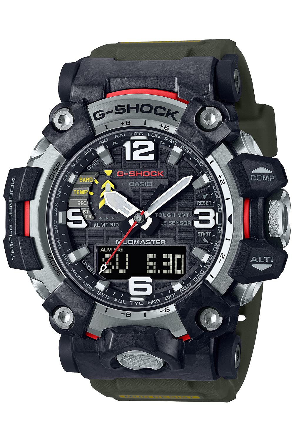 CASIO GWG-2000-1A3JF [G-Shock Carbon MUDMASTER Radio Solar Triple Sensor]Shipped