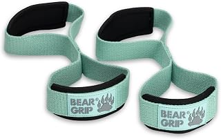 BEAR GRIP Premium Figure 8 Lifting Straps Heavy Duty Deadlift Support