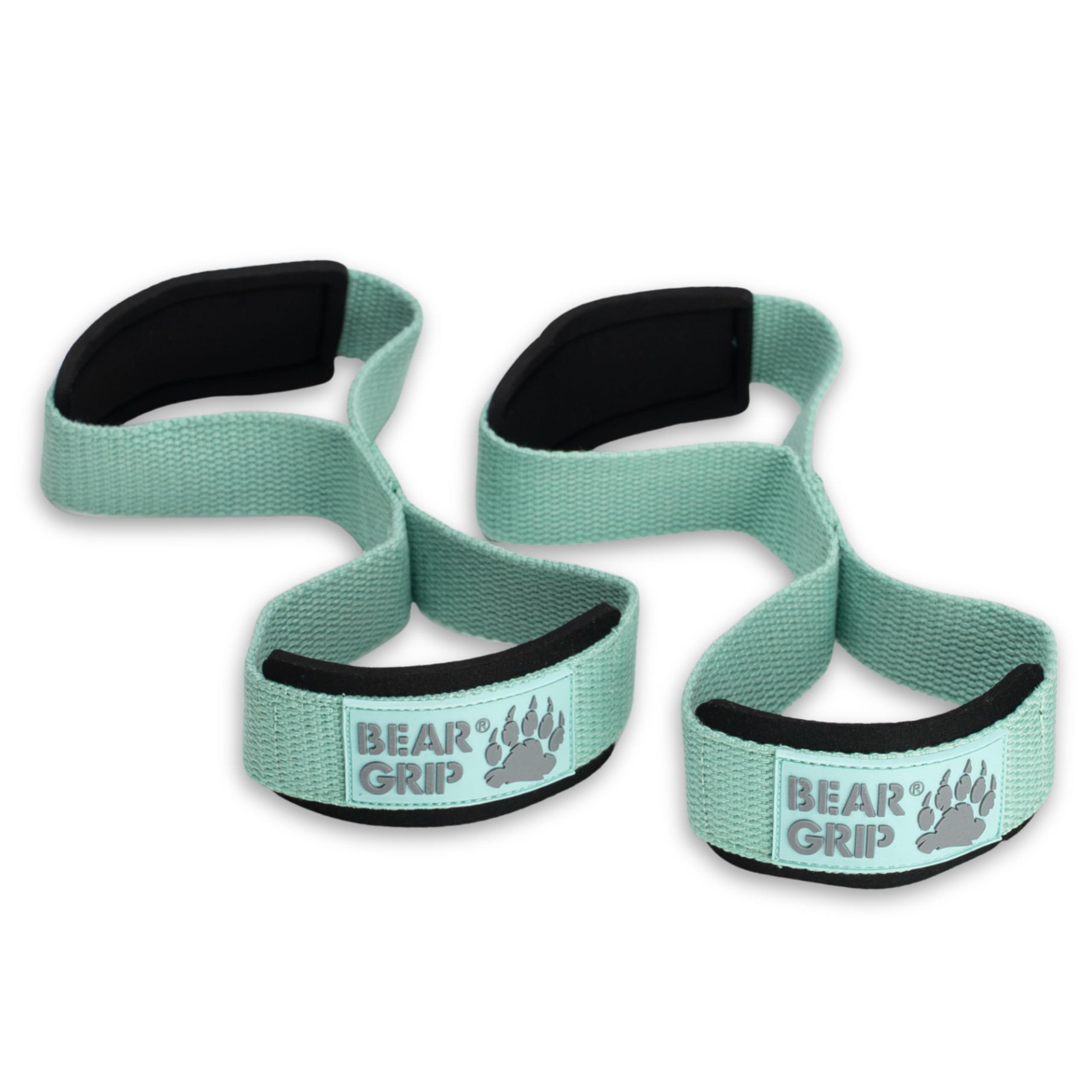 BEAR GRIP Premium Figure 8 Lifting Straps Heavy Duty Deadlift Support