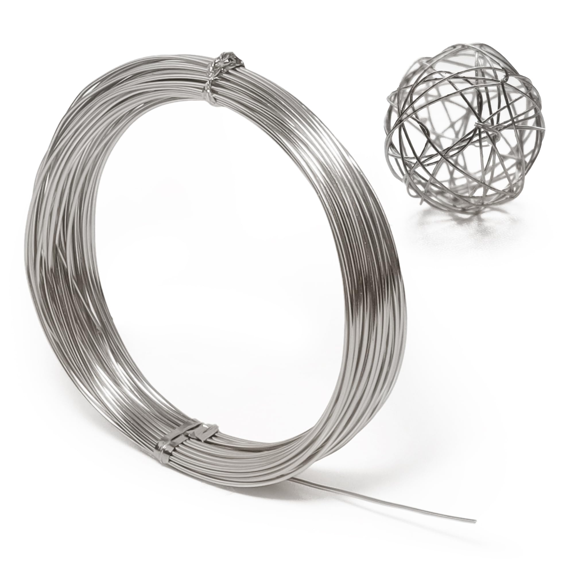 Aluminum Craft Wire, 33 Feet Bendable for Jewelry Making, Sculpting, Floral, Wre