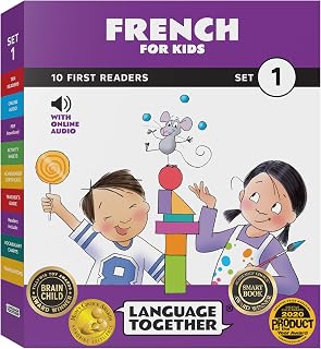 French for Kids: 10 First Reader Books with Online Audio and 100 Vocabulary Words (Beginning to Learn French) Set 1 by Language Together