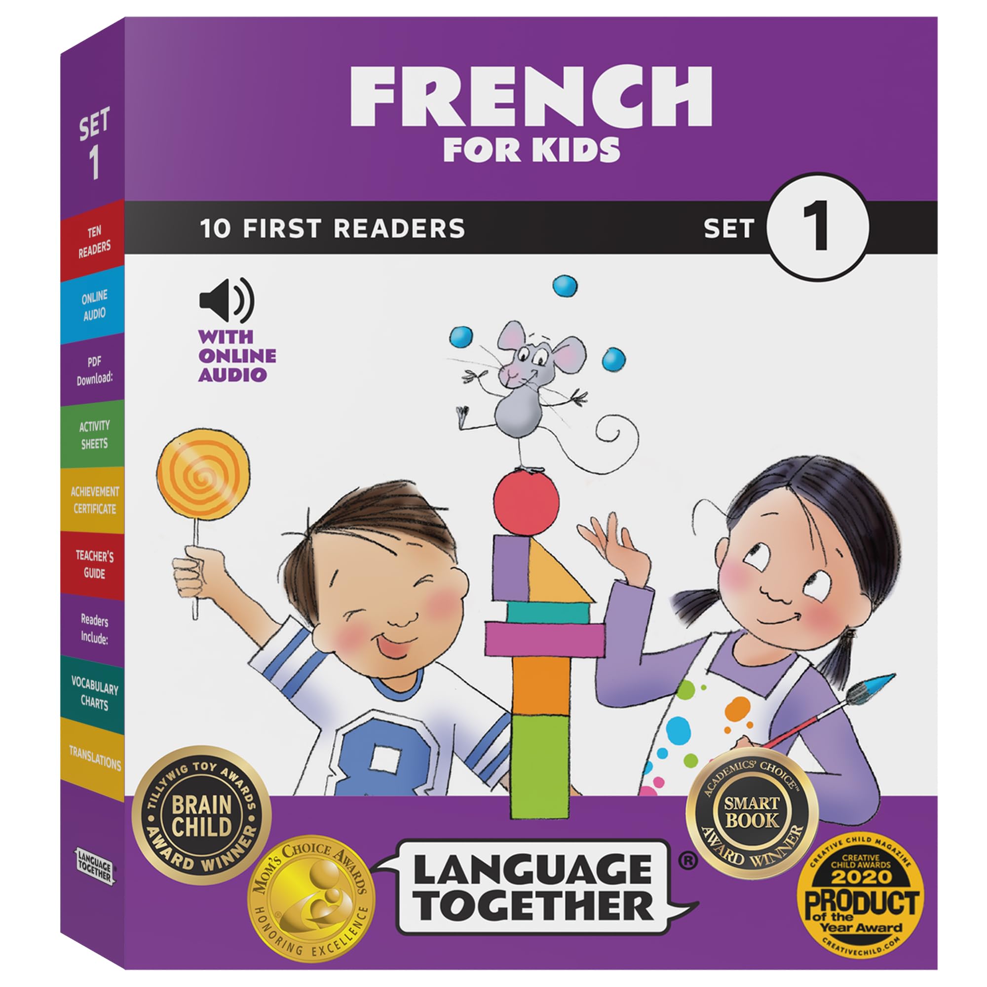 French for Kids: 10 First Reader Books with Online Audio and 100 Vocabulary Word