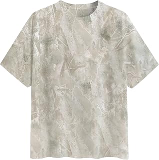 Oversized Camo T Shirts for Women Men Maple Leaf Short Sleeve Camo Tee Shirt Summer Casual Graphic Tops Streetwear