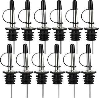 12/24/48/100 Pack Liquor Pour Spout, with Rubber Dust Cap | for Liquor Bottle, Oil Bottles