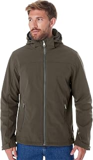 Killtec Men's Softshell Jacket Softshell Jacket with Removable Hood Men's Softshell Jacket Water-Repellent Windproof