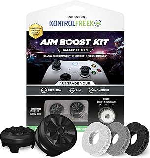 KontrolFreek Aim Boost Kit for Xbox One and Xbox Series X Controller | Includes Performance Thumbsticks and Precision Rings | Black Galaxy Edition